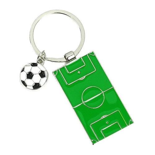 Wholesale metal alloy keychains cross-border team souvenirs creative gifts football stadium keychain pendants