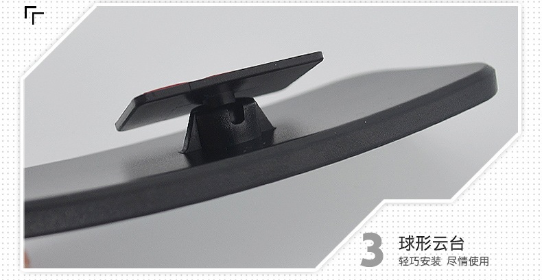 3R Rearview Mirror Small Round Mirror Car Reversing Mirror Auxiliary Mirror High-Definition Car Blind Spot Mirror Curved Reflective Mirror Large Field of View