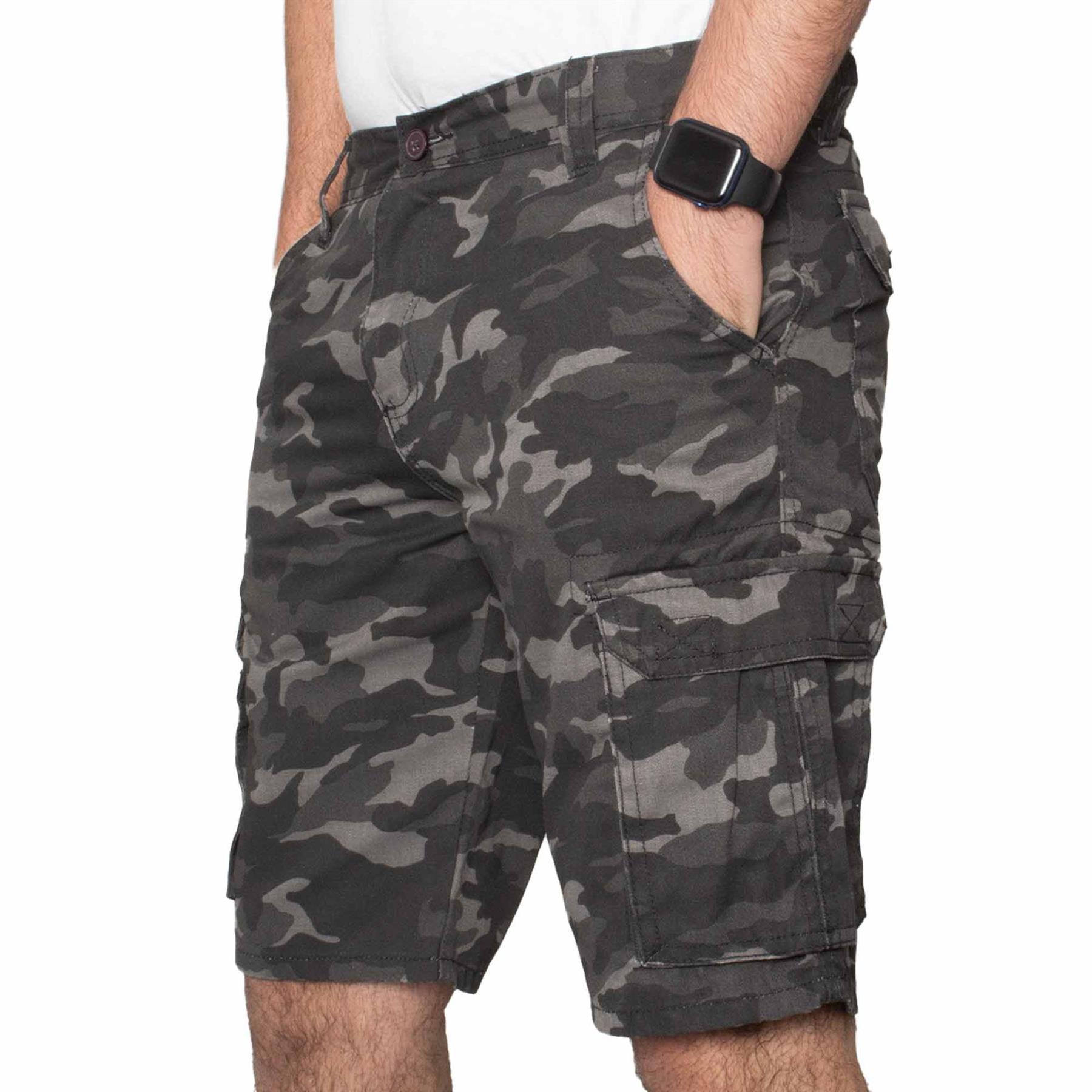 Herren Camouflage Cargoshorts Weit Geschnitten Mit Taschen_voghion.com