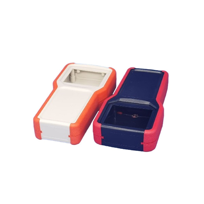 塑胶双色手持盒便携式电池外壳手持式数显仪表壳体165*80*30mm