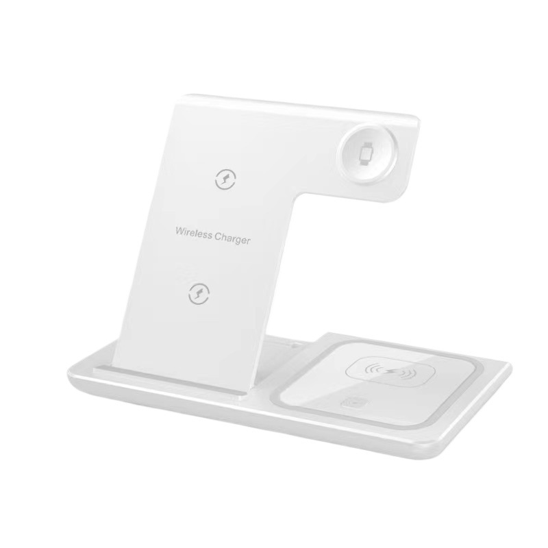 Cargador inalámbrico tres en uno plegable de 15w, adecuado para teléfonos móviles Apple, carga inalámbrica para auriculares y relojes Apple.