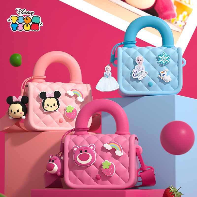 Disney Strawberry Bear Kidsren's Bag Crossbody Shoulder Bag Girls' Waist Bag Princess Cute Outfit Hand-Held Coin Purse