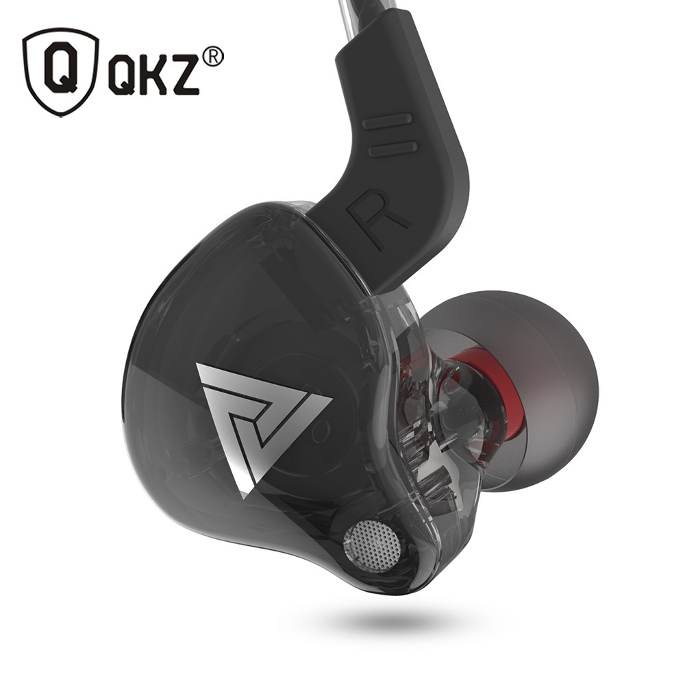 QKZ AK6 auriculares deportivos en el oído tipo control por cable con micrófono pesado bajo auriculares móviles sonido mágico más explosivo
