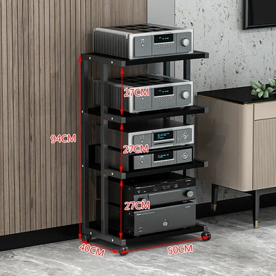 Storage Bracket Foot Stand Cabinet: Electric car big tripod - 4-layers-of-reinforced-b-black-black-walnut-16-plate-thickness