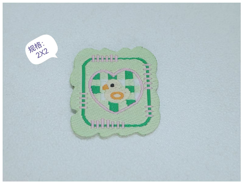 スポット漫画布ラベル高密度洗濯ラベル DIY 刺繍布ステッカー小さな新鮮なハンドブック衣類装飾カラフルな織ラベル|undefined