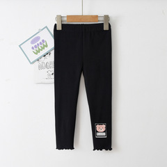 春季兒童打底褲2024年新款童褲女童打底外穿百搭小熊跨境ins款式