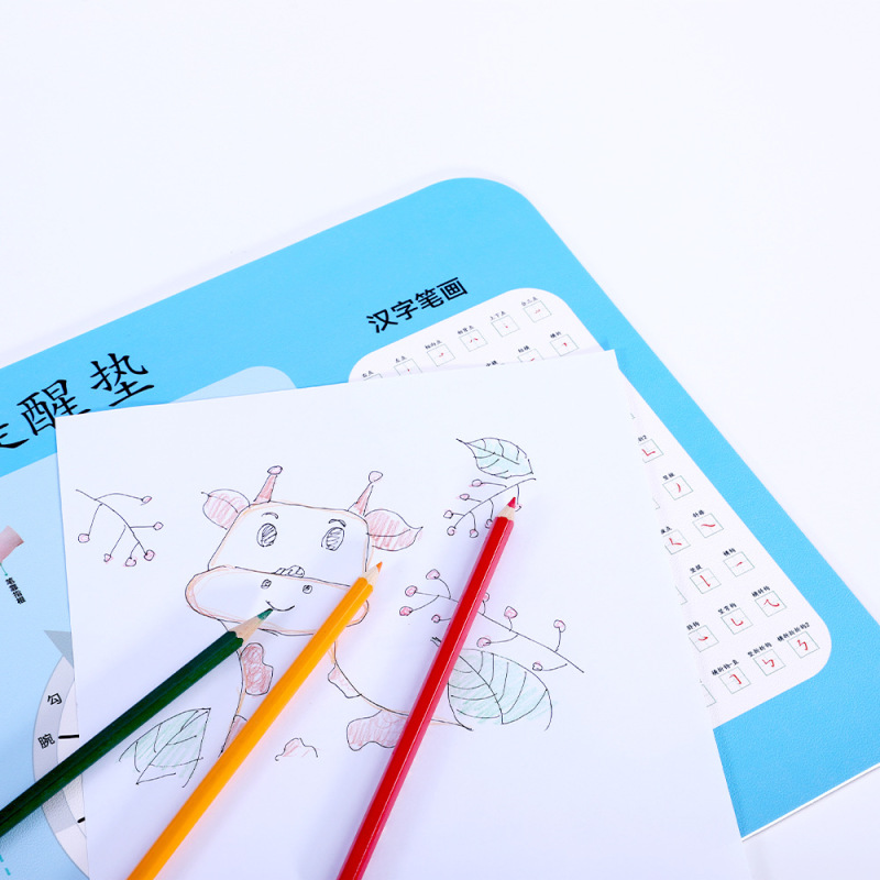 二色双姿規範筆記注意マットマウスパッド学生用オフィス革テーブルマット防水滑り止め|undefined