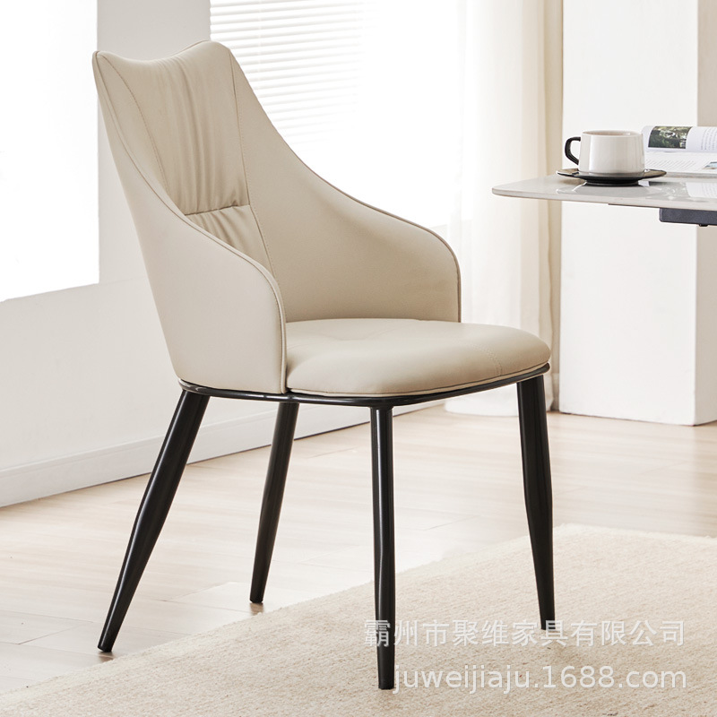 Silla de comedor de lujo ligera italiana silla de comedor casera taburetes nórdicos silla de hotel de negociación moderna