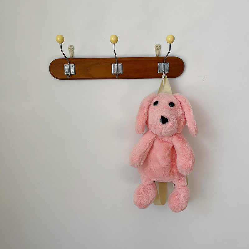 Transfronterizo al por mayor kindergarten niños y niñas mochila lindo regalo muñeca de peluche cachorro mochila niña mochila