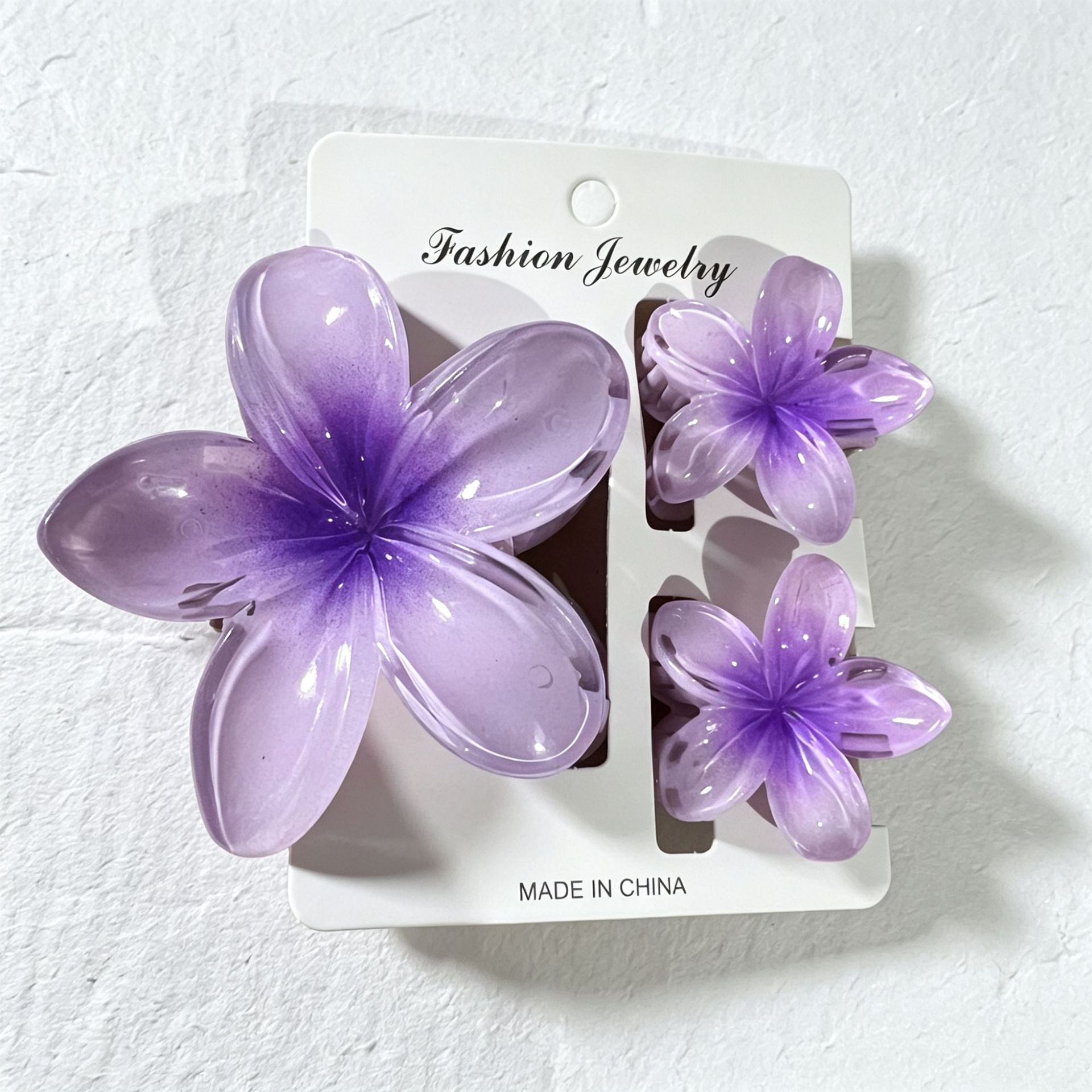 Ventas transfronterizas calientes nuevos huevos láser de dos colores clip de agarramiento de flores de cabeza posterior clip de tiburón clip de cabello joyerías para el cabello