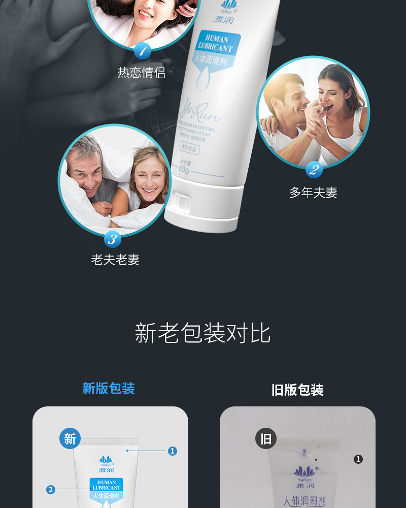 Yarun Water-Soluble Personal Lubricant 60g, Ultra-Lubricating Adult Lubricant for Couples — detail image 18