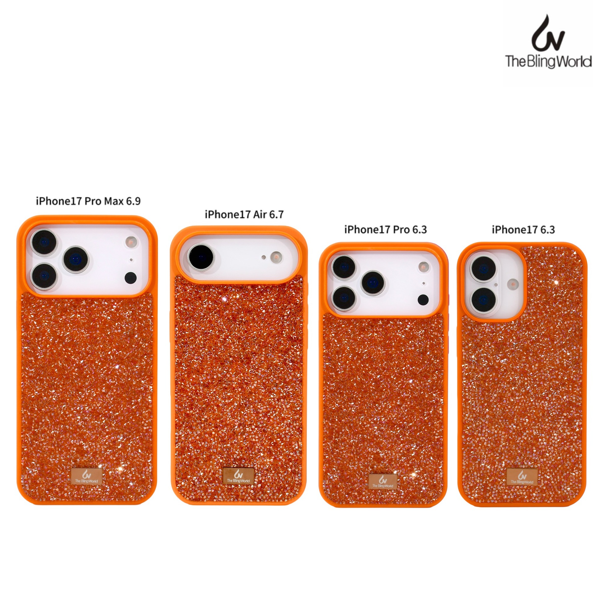 品牌正品高级进口水钻ab手机壳适用于iPhone17promax/16pro防摔保