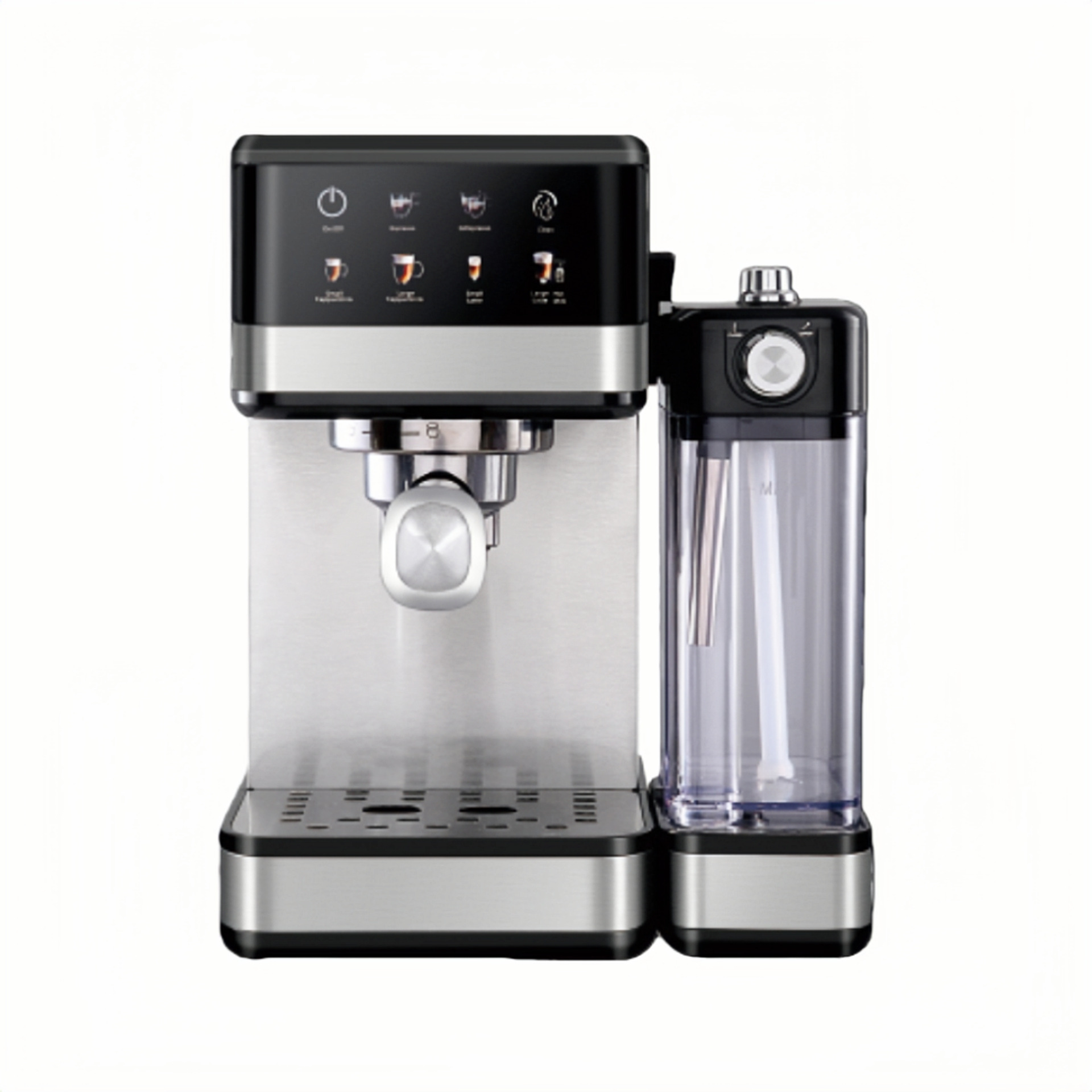 Máquina de café espresso semi-automática doméstica com leite_voghion.com