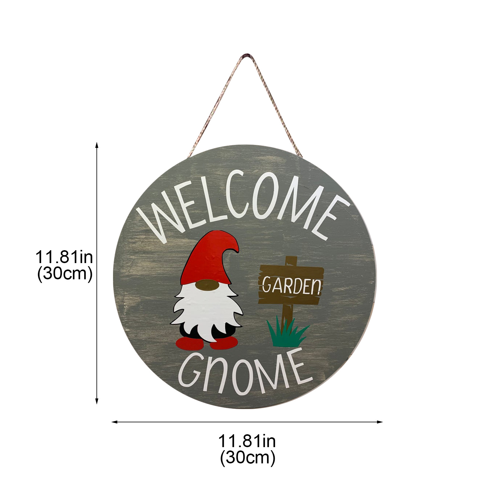 Howe Bei New Christmas Decorations Grey Base Faceless Door Plate Pendant Dwarf Door Plate Home Dress Welcome Door Plate_voghion.com