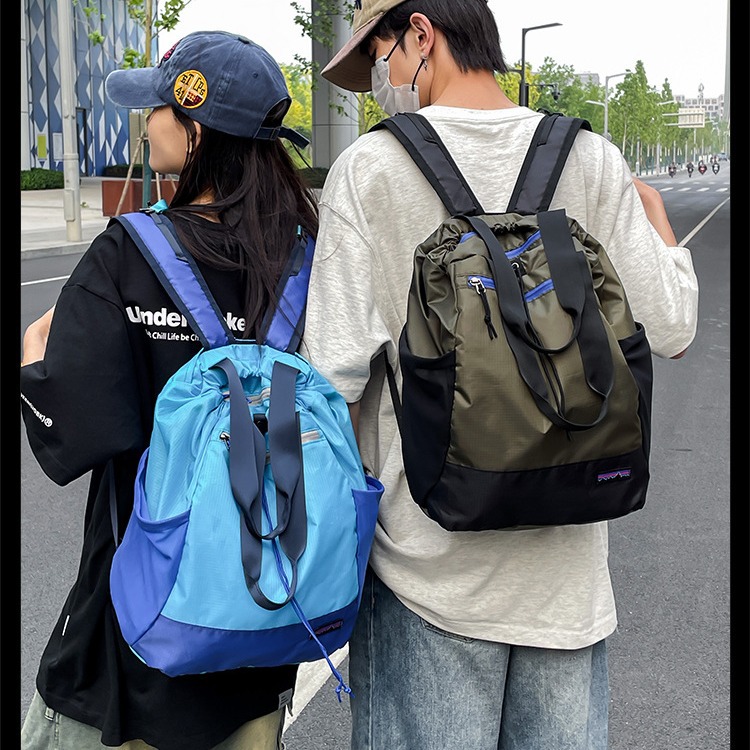 Trendy Cool New Backpack Multi-functional Tote Bag Outdoor Sports Trendy Contrast Fashion Handbag Walking Bag