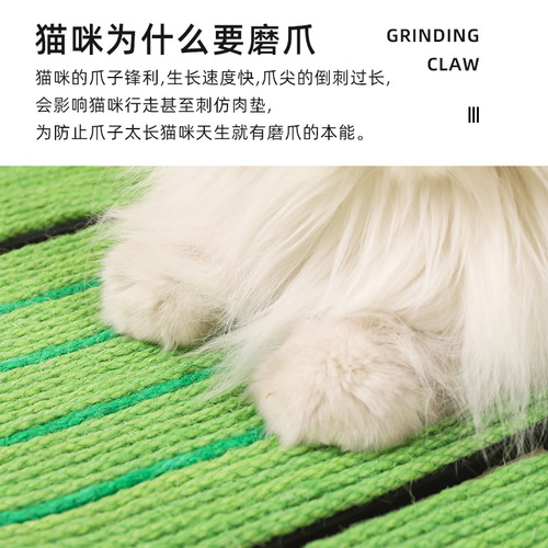 Creative cat scratching mat, cactus cat scratching board, claw grinding, no crumb protection, sofa sisal mat, pet toy wholesale