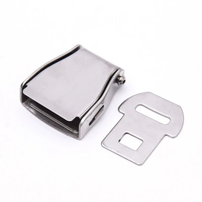 Stainless Steel Aircraft Two-Point Car seat belt - stainless-steel-lock