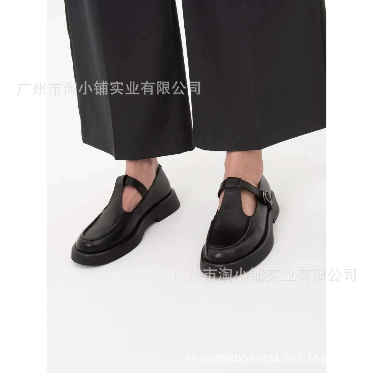 Новые женские туфли с толстой подошвы Мэри Джейн Лефу одиночные туфли 2025 новый весенний и осенний ретро круглые туфли в британском стиле