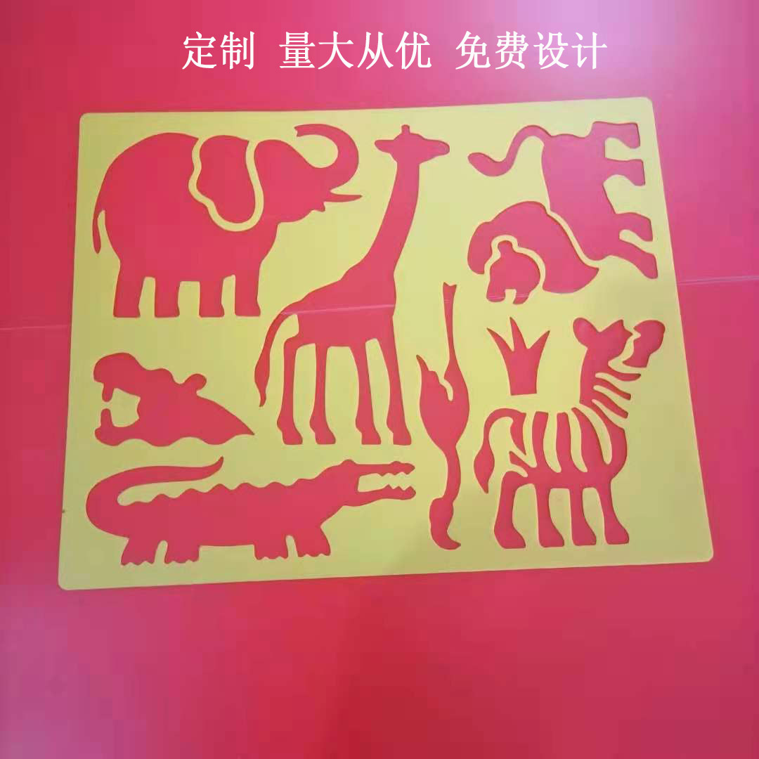 Plastic cartoon template