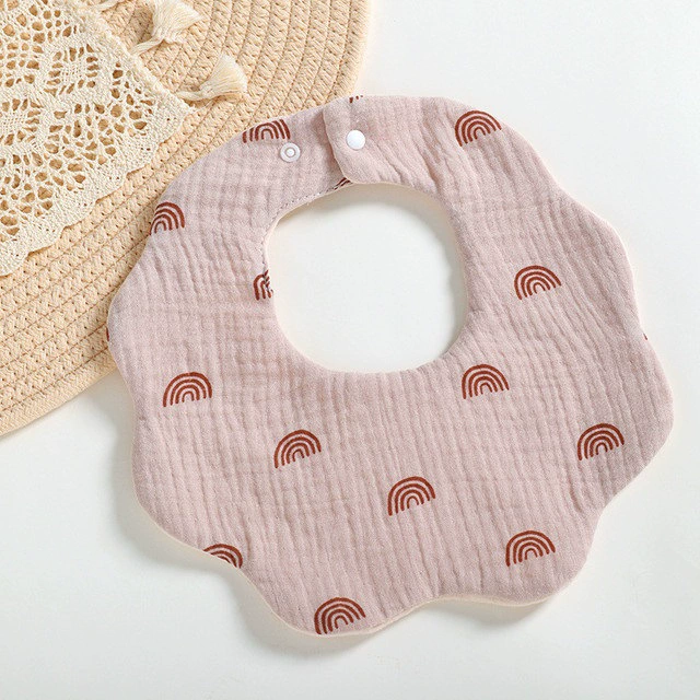 Хлопковый слюнявчик для младенца GAUSE BABY, однотонный, новорожденный, прокладка