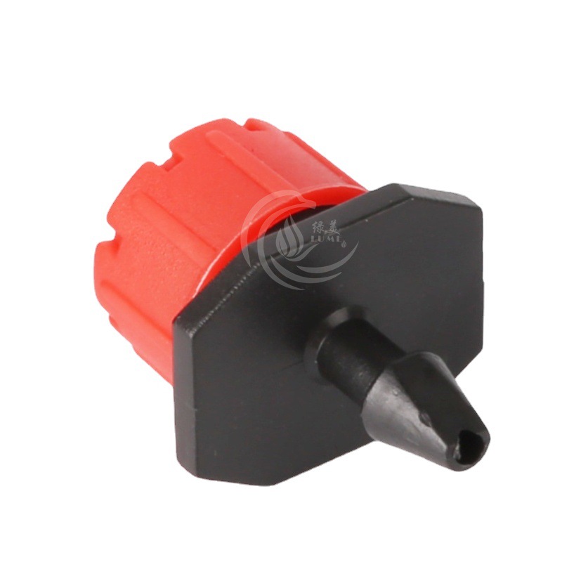 8 orificios ajustable caudal goteo pequeño botón goteo goteo goteo goteo rojo jardinería equipo de riego por goteo