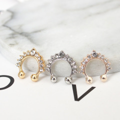 Famous Earrings for Women 2023 New Arrival Fashion Accessory from Dongdaemun, Korea - Elegant Bone Stud Earrings with Nose Ring