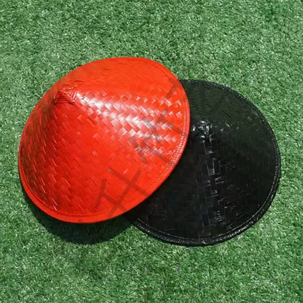 Source Manufacturer Colorful Bamboo Hat Farmer Bamboo Hat Tourist Industry Stage Props Lighting Kidsren's Painting Bamboo Hat