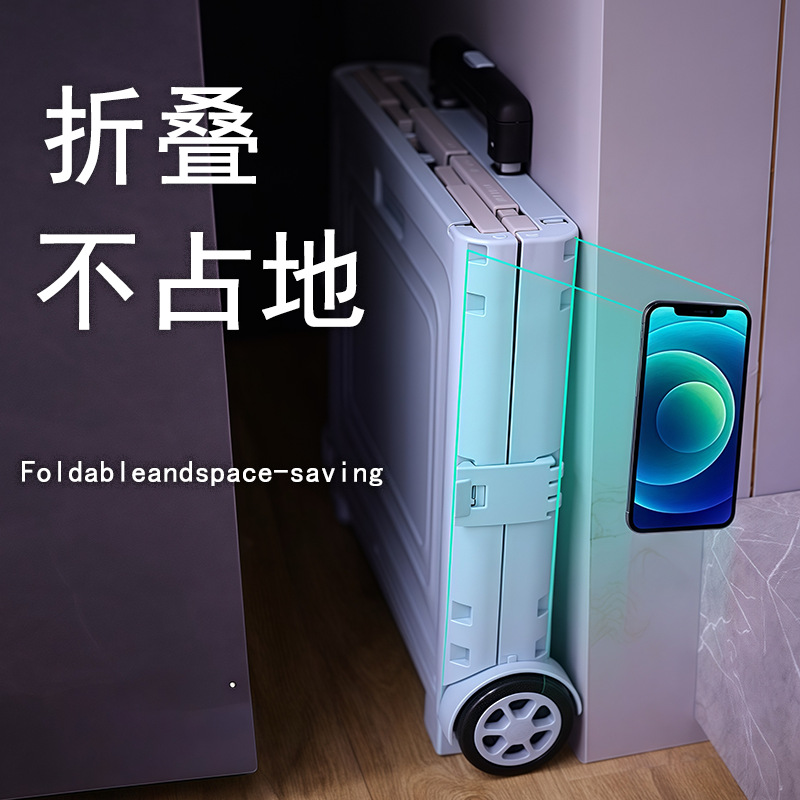 户外露营折叠买菜车家用便携快递小推车摆地摊拖车两轮购物车收纳