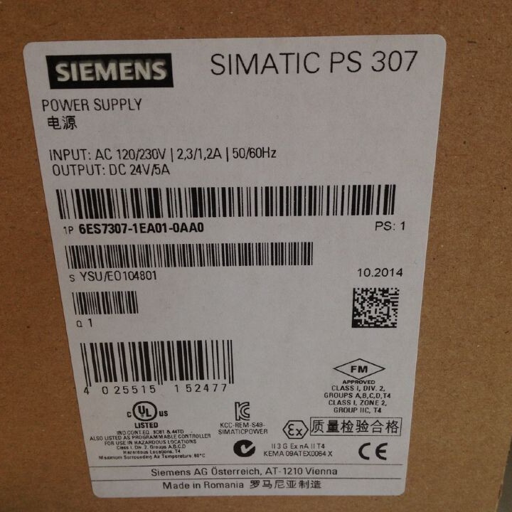 6ES7307-1EA00-0AA0 ������PS307��Դģ��5A 6ES7 307-1EA01-0AA0