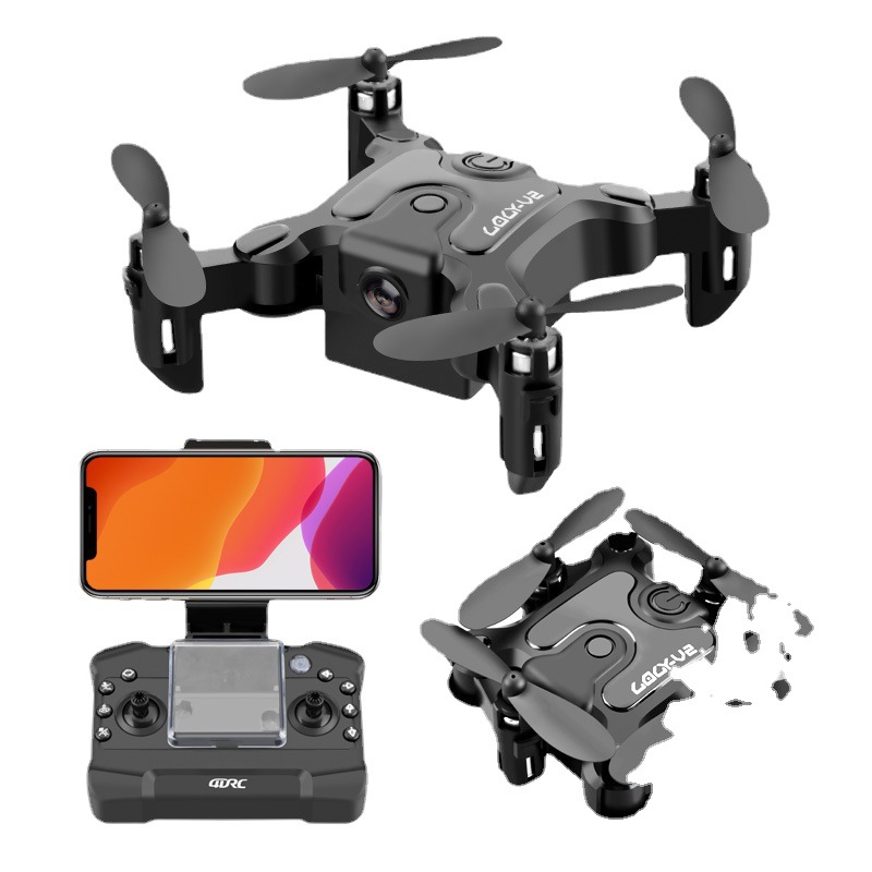 迷你型折疊無(wú)人機(jī)V2航拍專業(yè)四軸飛行器小學(xué)生遙控飛機(jī)兒童玩具