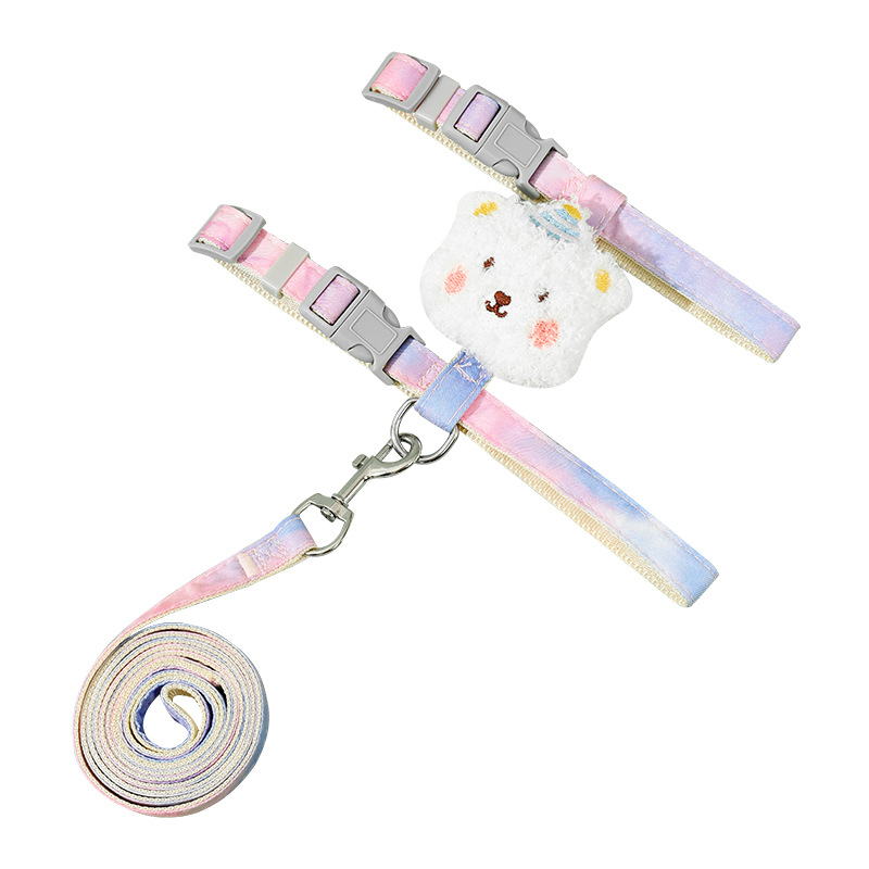 Mascota en forma de I correa de gato de verano de alta apariencia Cadena de gato mediano y pequeño perro cuerda para caminar Amazon al por mayor