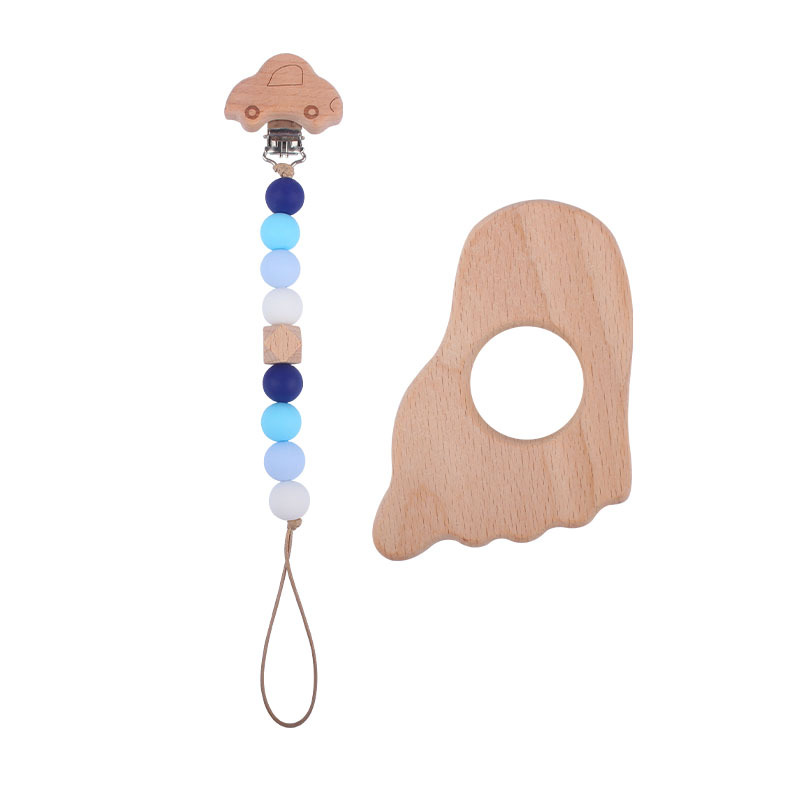 Nuevo bebé calmante silicona chupete cadena teether traje Bebé haya animal chupete clip juguete mordedor