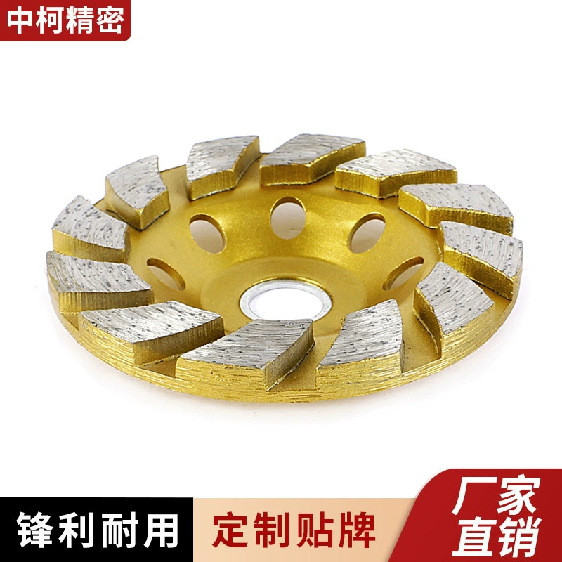 Секция алмазный шлифовальный круг 100 косой зуб большой разрез камень Бетон шлифовальный круг шлифовальный диск чаша шлифовальный диск