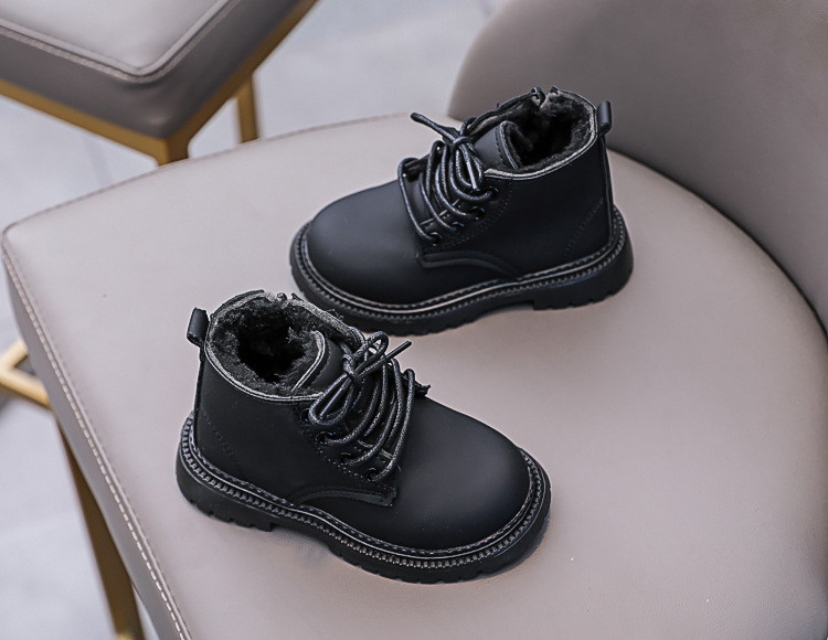 Bottines martin fourrées pour enfant chaussures hiver garçon_voghion.com