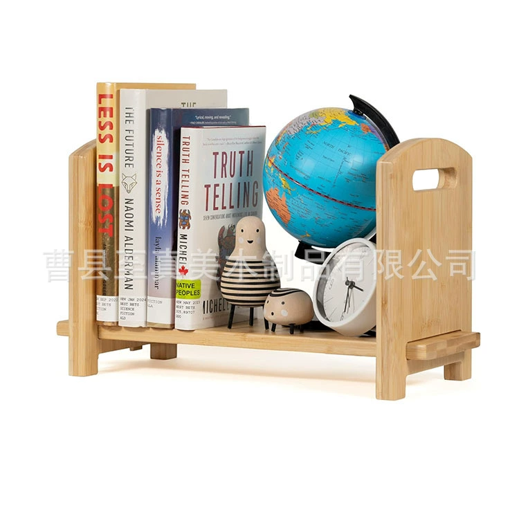 Деревянная настольная книжная полка Регулируемая деревянная настольная книжная полка офисная столешница для хранения книг