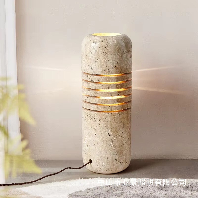 Modern Creative High-End Art Yellow Travertine Wabi-Sabi Style Creative Study Bedroom Designer Vintage Villa Table Lamp Modern Creative High-End Art Yellow Travertine Wabi-Sabi Style Creative Study Bedroom Designer Vintage Villa Table Lamp