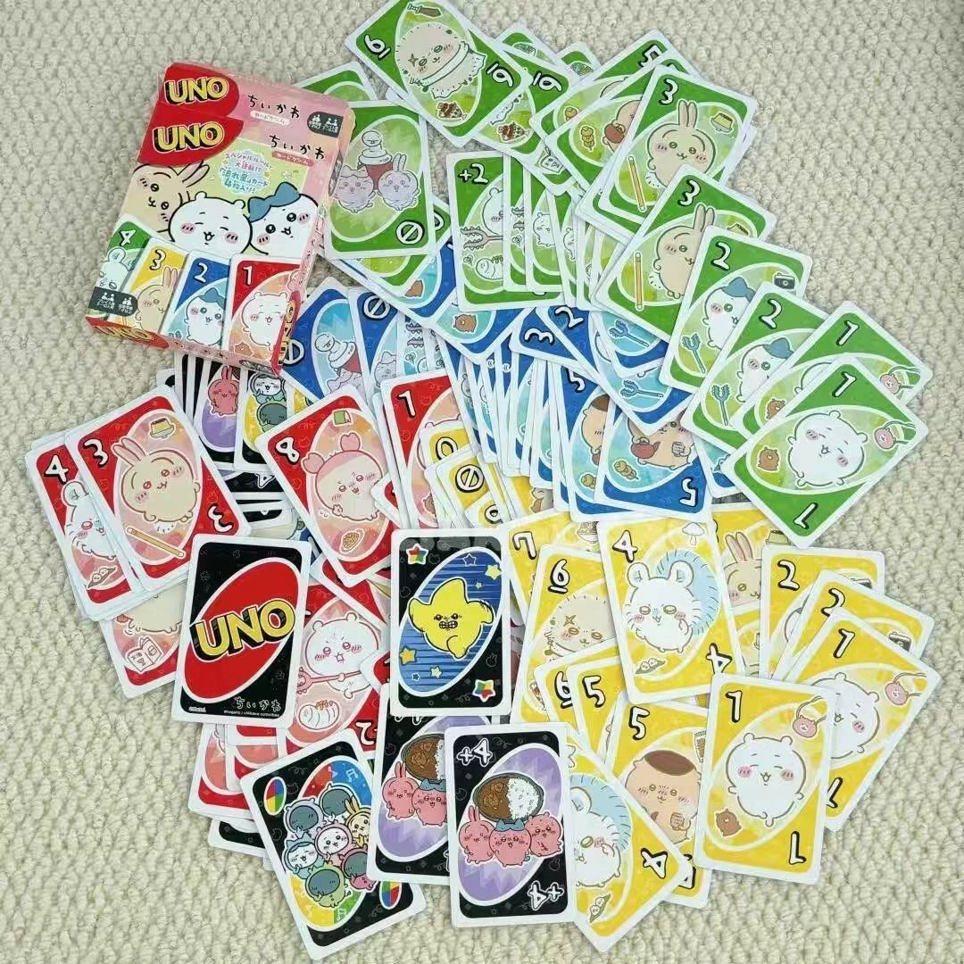 Настольная игра chikawa UNO спецвыпуск, милые бумажные карты для вечеринок, коллекционный набор