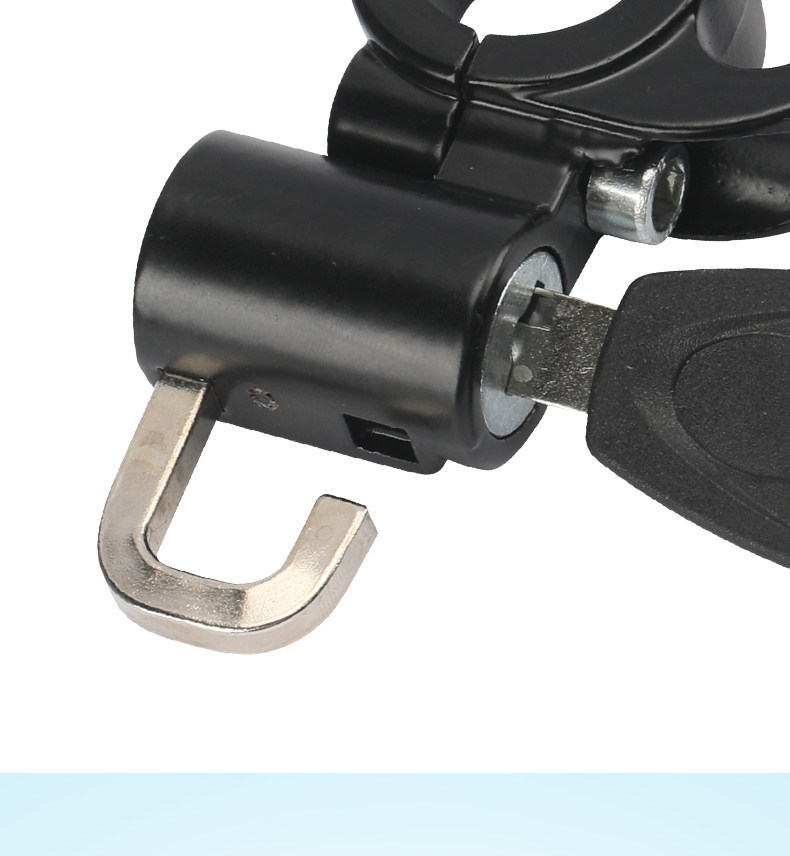 Multifunctional electric vehicle helmet lock hook, anti-theft modification for safety helmets, universal rearview mirror mounting base, no drilling required