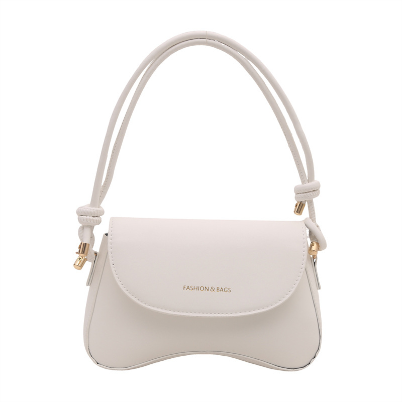Hong Kong retro color sólido bolso de mujer de estilo extranjero 2025, primavera coreana de textura bolso de hombro de moda bolso de moda