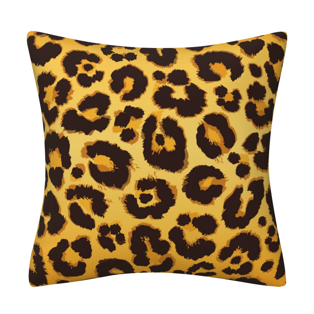 Abstract leopard pattern short plush pillow sleeve home decoration pillow sleeve living room sofa back pillow pillow cushion cover