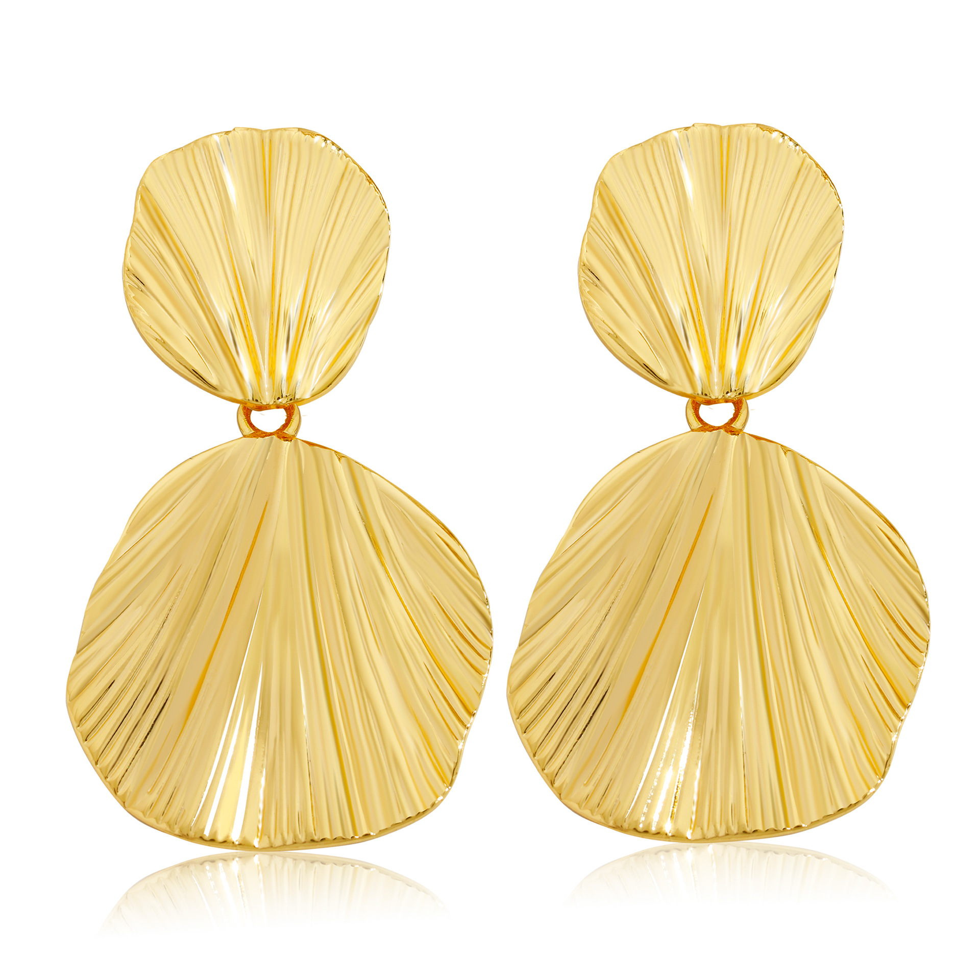 fashion-golden-geometric-retro-exaggerated-female-earrings-niche-design-advanced-metal-all-match-cold-style-temperament-jewelry