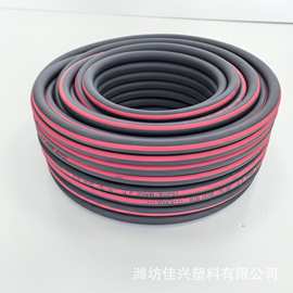 三层高压橡塑软管 外贸出口黑色加线高压气管 3/8英寸高压软管
