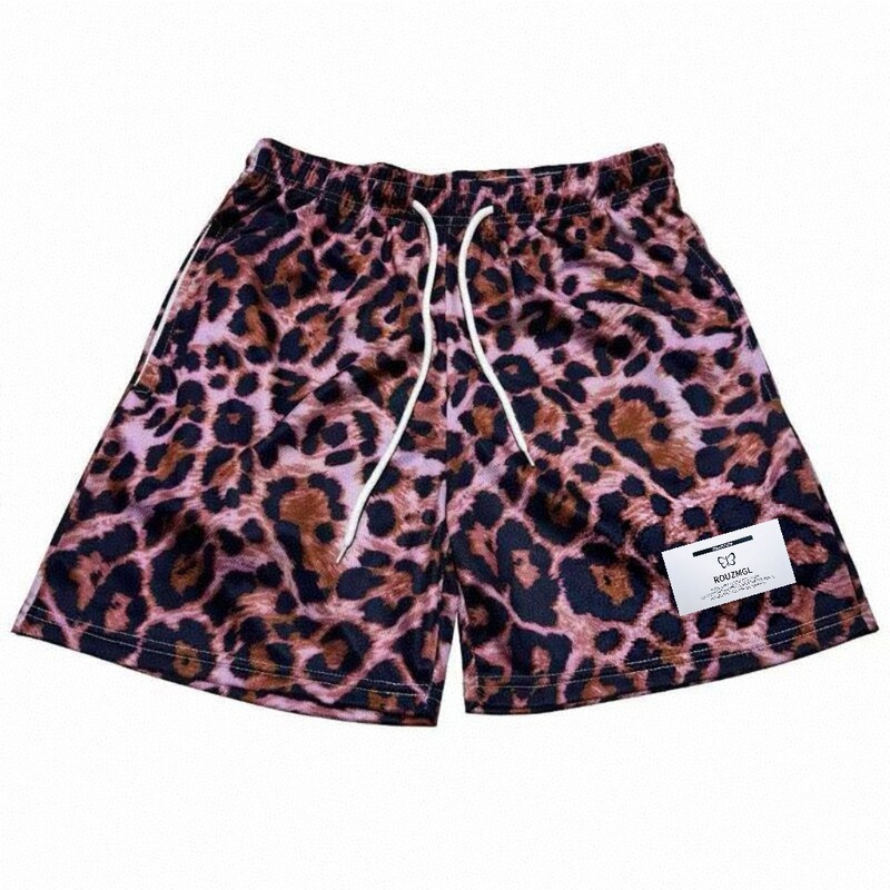 American Basketball Shorts Men's Summer Trendy Quick-Drying Three-Point Pants Loose Breathable Four-Point Knee-Length Beach Sports Pants