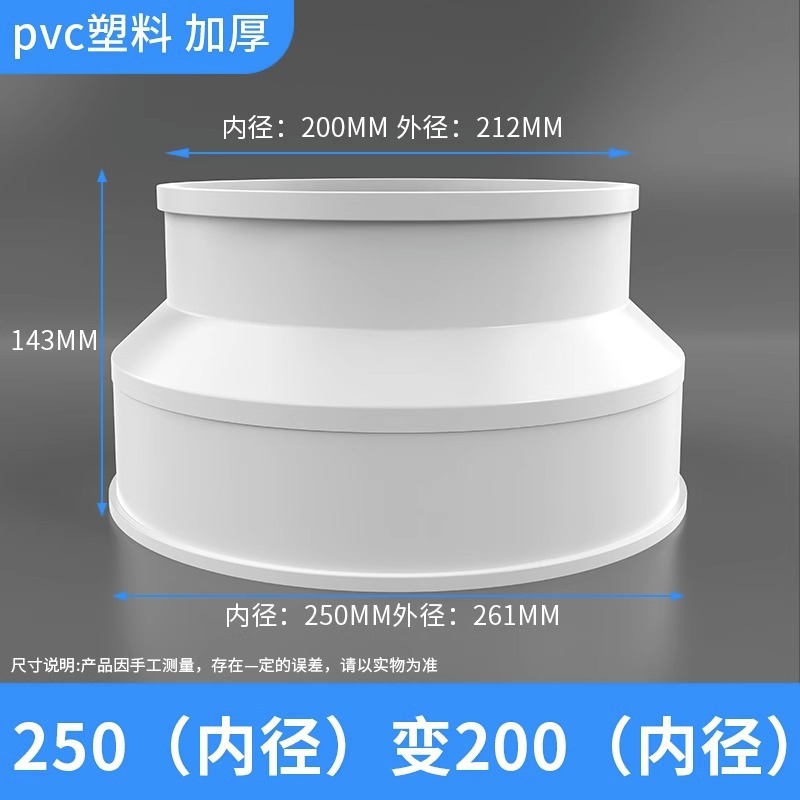 減圧継手、大小排気管、煙管、減圧リング、PVC水道管継手、卸売変換、100から75、75から50へ|undefined