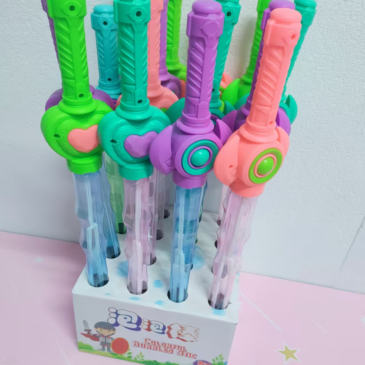 Juguete para niños pequeño torbellino amor espada burbuja interactiva al aire libre soplando hembra Niño Burbuja líquida concentrada burbuja de agua espada