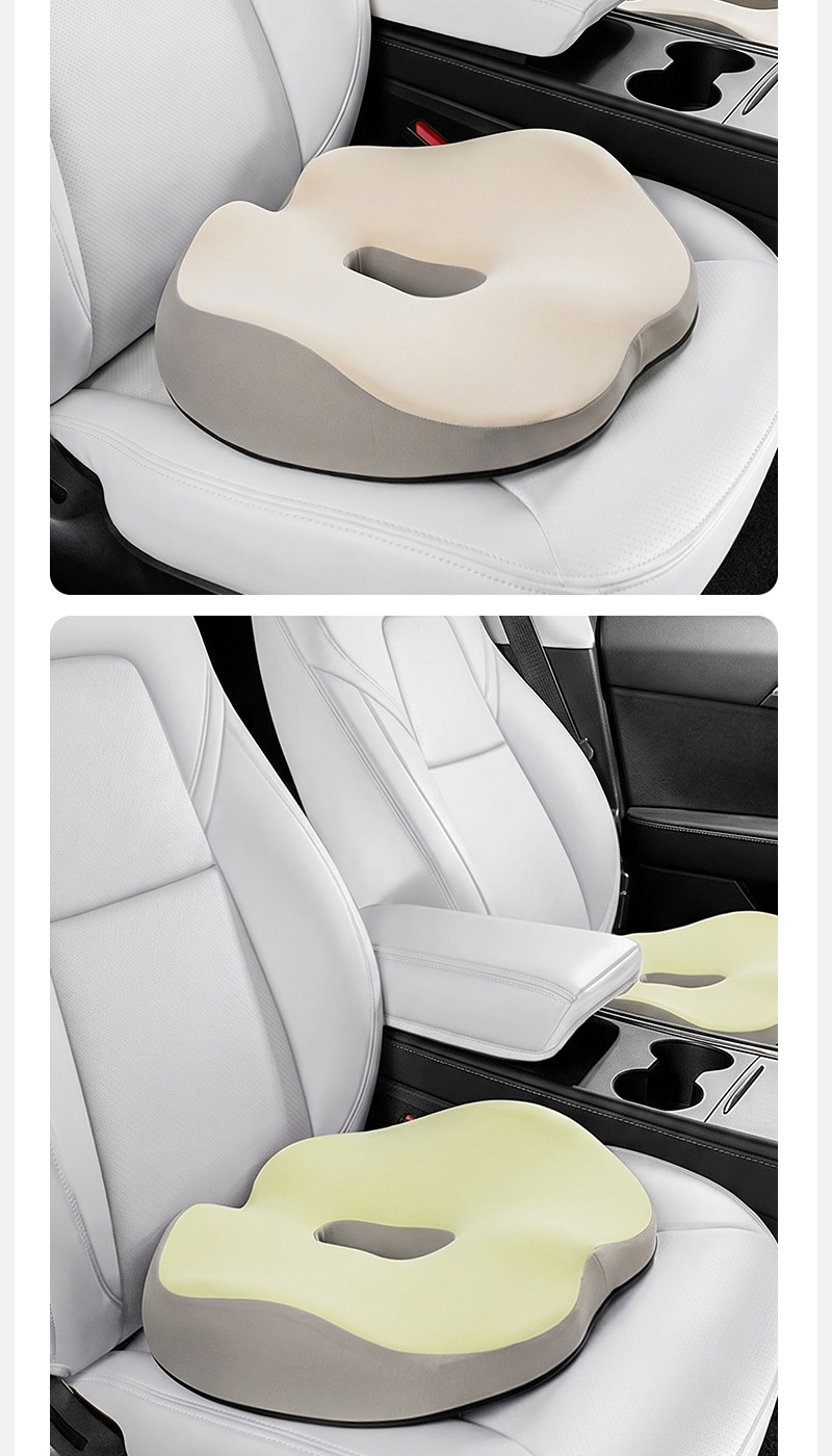 Foreign Trade Car Seat Cushion, Office Long-Sitting Essential, Memory Foam Student Seat Cushion, Integrated Breathable Seat Cushion