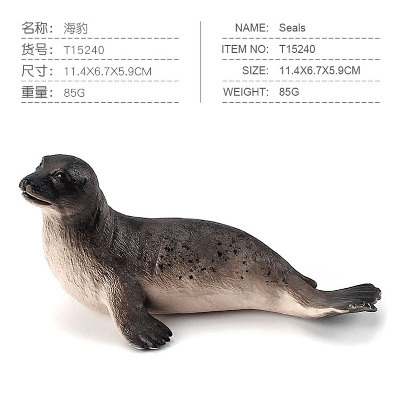 Exportación transfronteriza de la cognición de los niños Simulación de focas Leones marinos Animales Marinos Modelo de Ornamentación de escritorio
