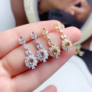 ���Sֱ�N�ʌ����925�yδ�Ƕ��ʯ��ᔿ���3*4mm�Ɂ�ʯ���Ƕ