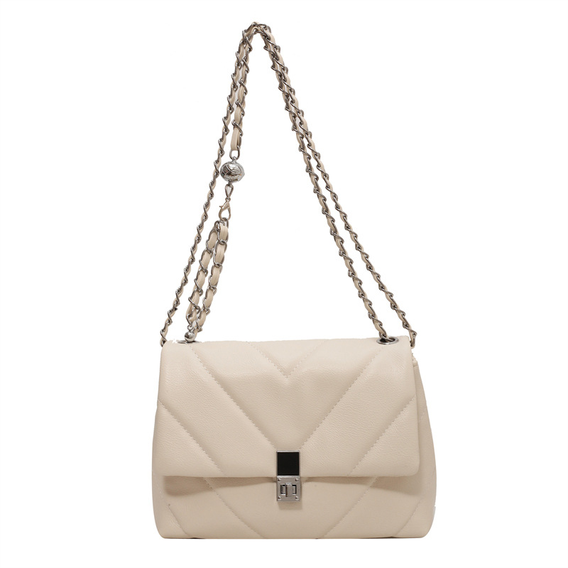 Bolso de cadena de bordado para mujeres 2025 nueva moda versátil bolso de brazo simple casual de alto nivel bolso de hombro