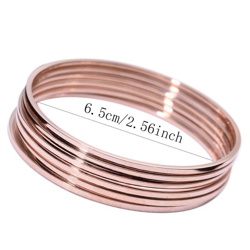 Minimalist Style Thin Gold Bracelet, Multi-Layered Plain Ring Bracelet, Versatile Commuter Jewelry, Cross-Border Best-Selling Product Minimalist Style Thin Gold Bracelet, Multi-Layered Plain Ring Bracelet, Versatile Commuter Jewelry, Cross-Border Best-Selling Product
